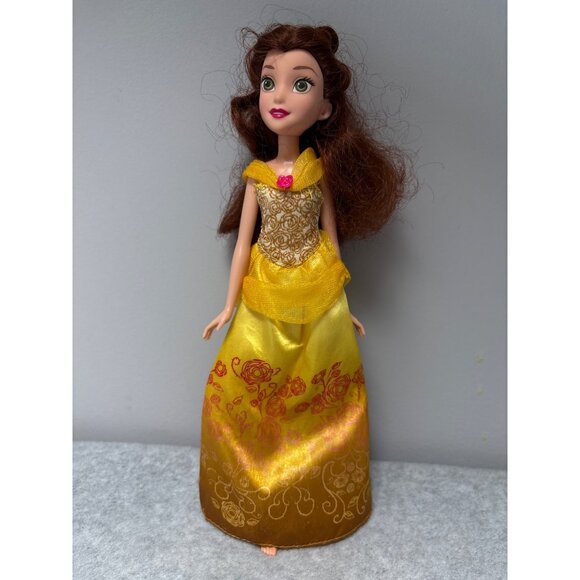 Disney Princess Belle Doll 12" Beauty & The Beast Royal Shimmer Yellow Dress - Picture 1 of 6
